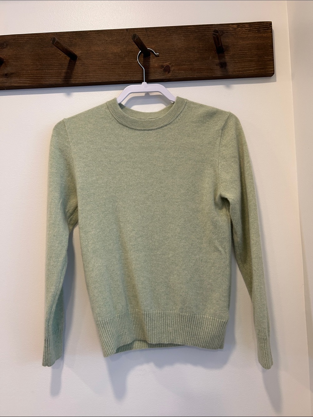 Crewcuts Light Sage Green Crewneck Sweater